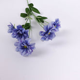 6 Heads Artificial Camellia Spray 60cmH in Blue